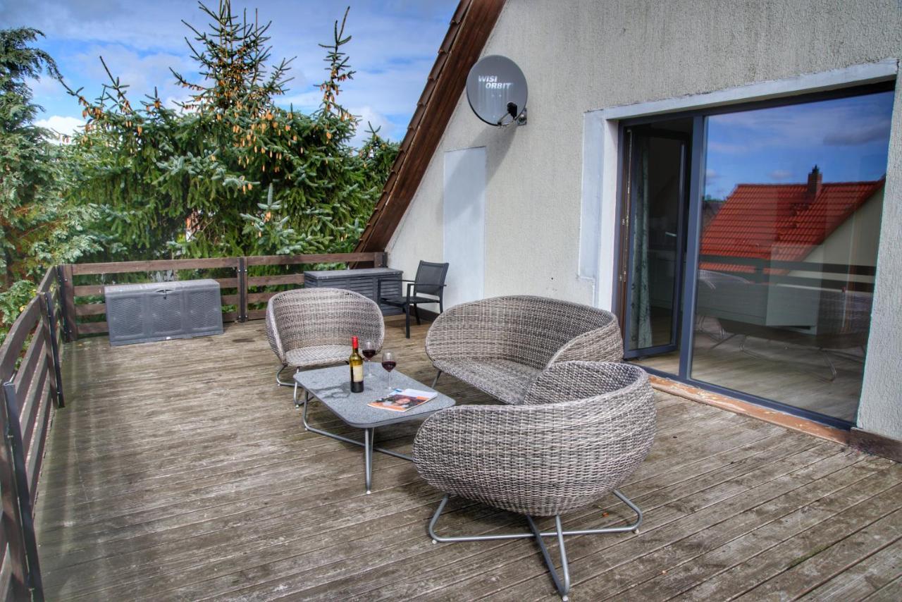 Ostseeferienhaus Oberes Apartment Mönkebude Exteriör bild